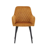 Chaise de salle à manger Beverly - Velours Honey Adore